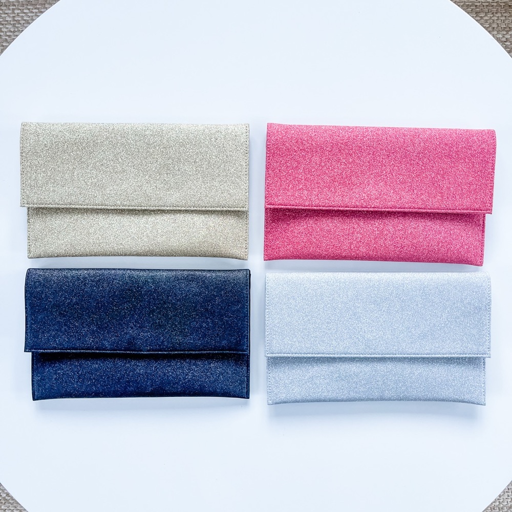 Sparkle Sleek Envelope Clutch